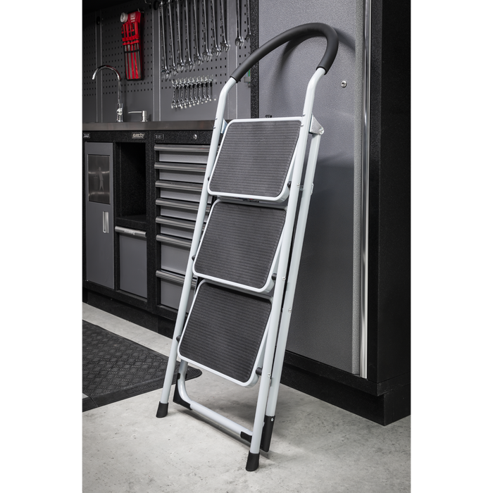 3-Tread Step Stool 150kg Capacity - EN 14183 | ASL23
