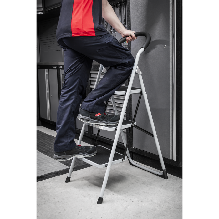 3-Tread Step Stool 150kg Capacity - EN 14183 | ASL23