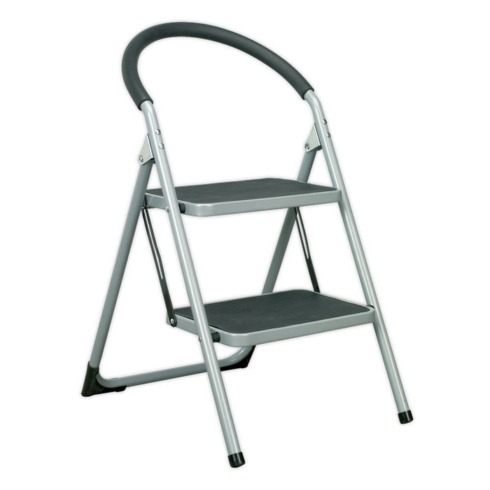 Step Stool 2-Tread 150kg Capacity - BS EN14183 | ASL2