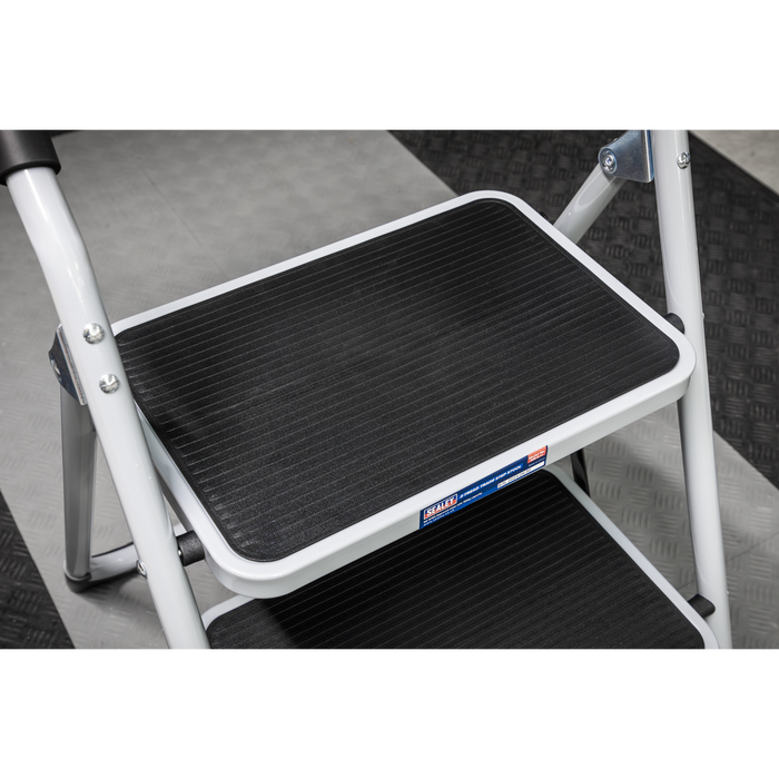 Step Stool 2-Tread 150kg Capacity - BS EN14183 | ASL2