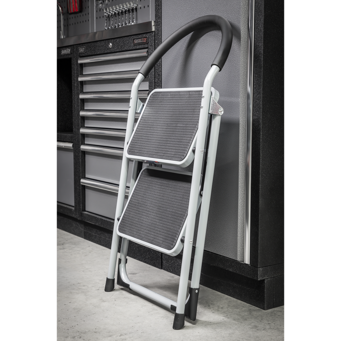 Step Stool 2-Tread 150kg Capacity - BS EN14183 | ASL2