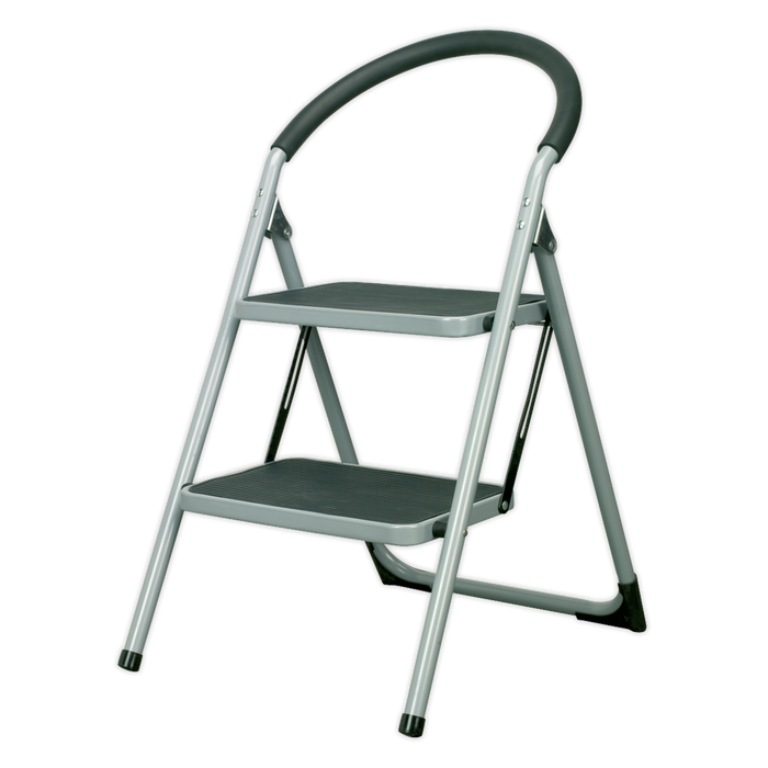 Step Stool 2-Tread 150kg Capacity - BS EN14183 | ASL2