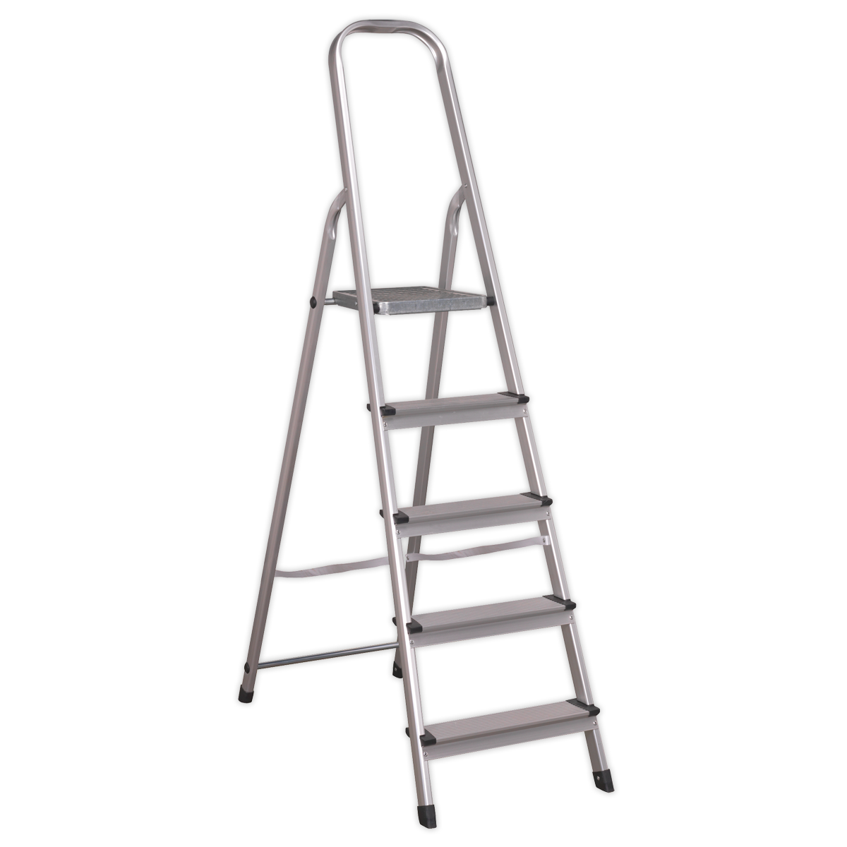 Step Ladder 5-Tread Aluminium - EN 131 | ASL5 — SBT Ltd.