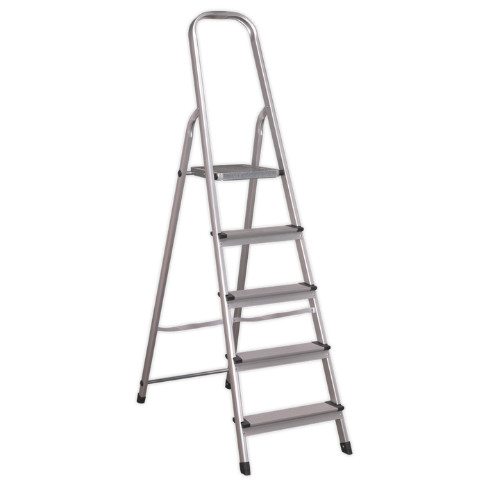 Step Ladder 5-Tread Aluminium - EN 131 | ASL5