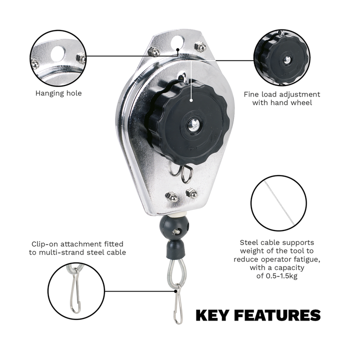 Spring Balancer 0.5-1.5kg Capacity | ATB0615