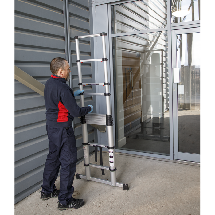 Aluminium Professional Telescopic Ladder 11-Tread - EN 131 | ATL11
