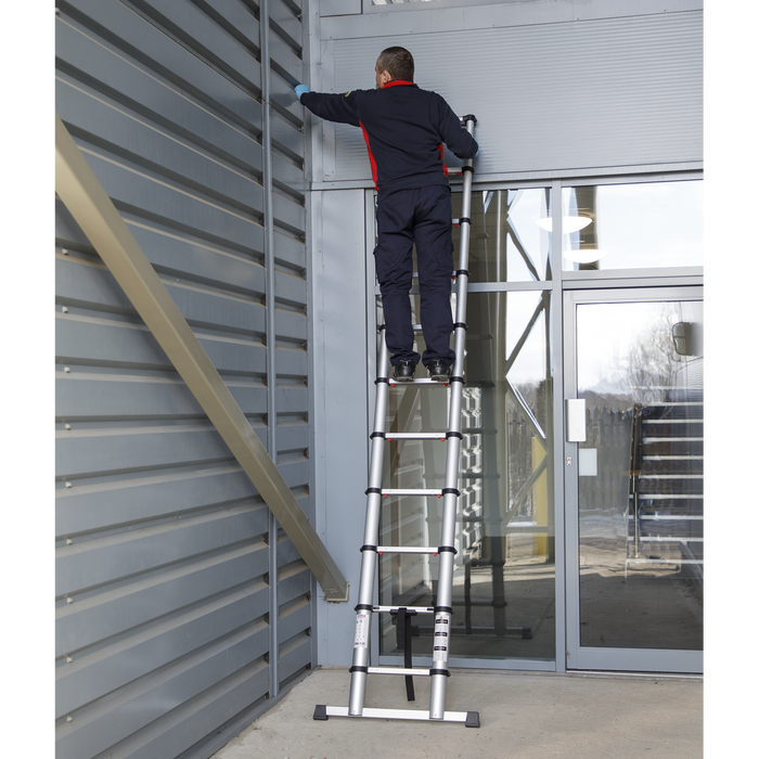 Aluminium Professional Telescopic Ladder 11-Tread - EN 131 | ATL11