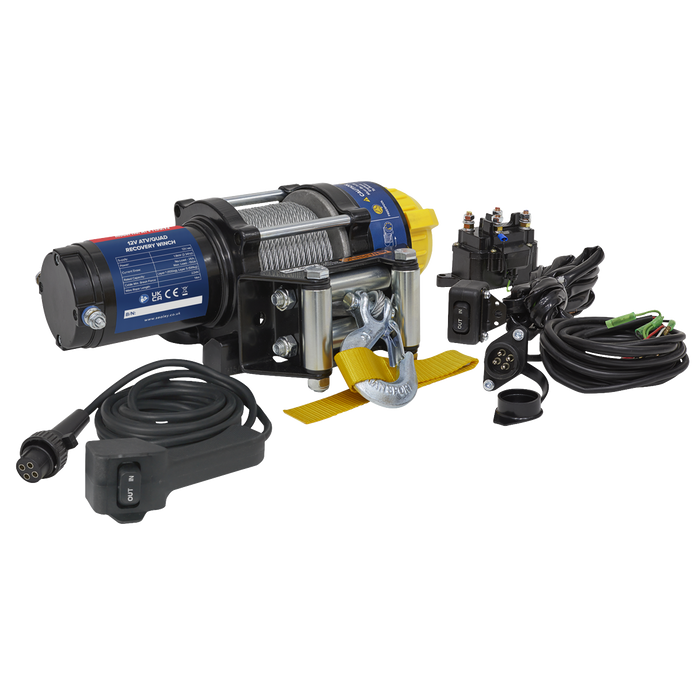ATV/Quad Recovery Winch 1135kg (2500lb) Line Pull 12V | ATV1135