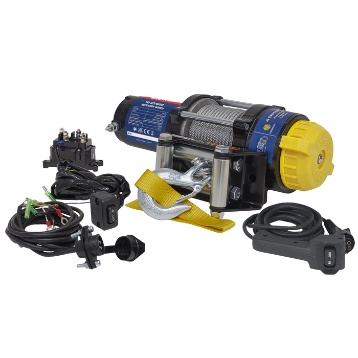 ATV/Quad Recovery Winch 1135kg (2500lb) Line Pull 12V | ATV1135