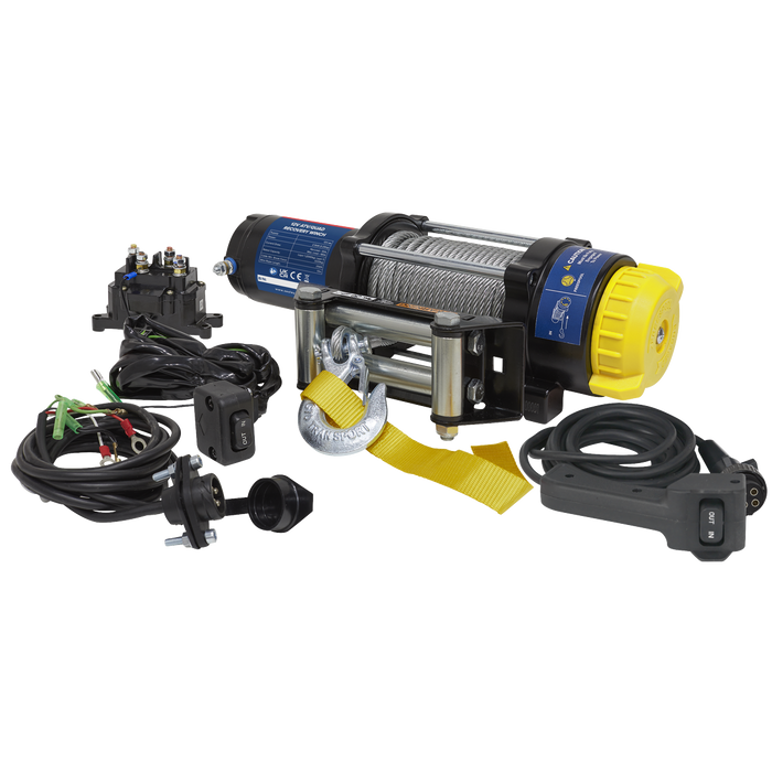 ATV/Quad Recovery Winch 2040kg (4500lb) Line Pull 12V | ATV2040