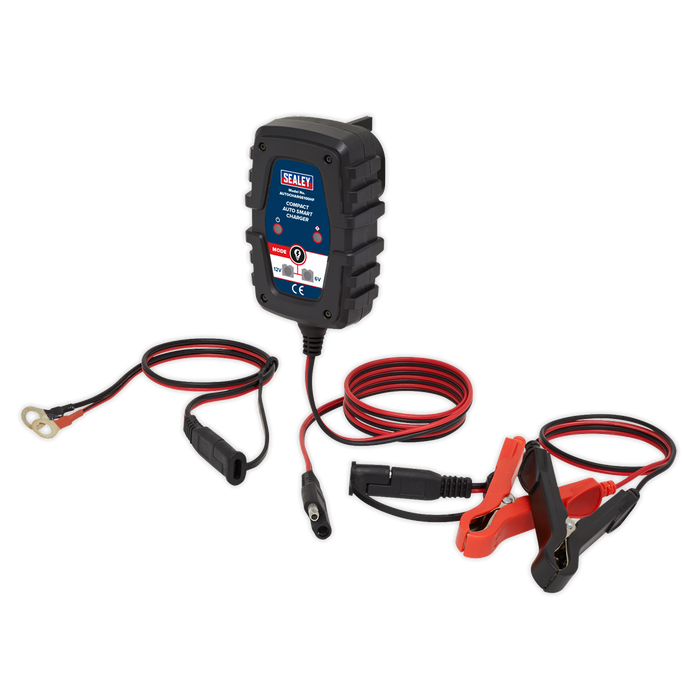 6/12V Compact Smart Trickle Charger & Maintainer 1A | AUTOCHARGE100HF