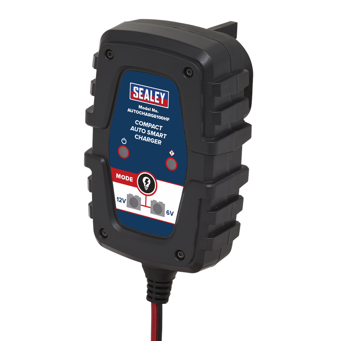 6/12V Compact Smart Trickle Charger & Maintainer 1A | AUTOCHARGE100HF