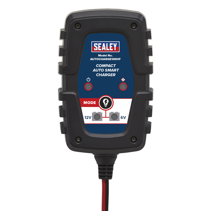 6/12V Compact Smart Trickle Charger & Maintainer 1A | AUTOCHARGE100HF