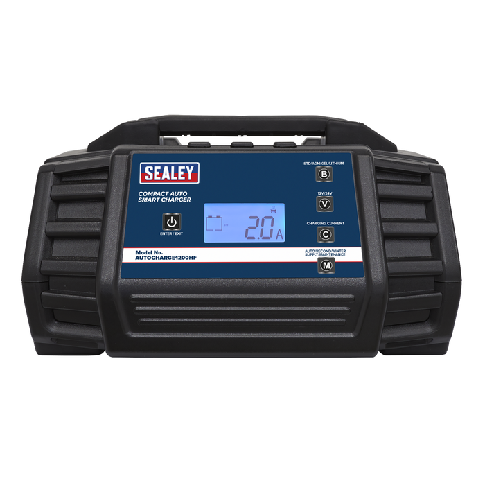 12/24V Compact Auto Smart Charger & Maintainer 12A | AUTOCHARGE1200HF