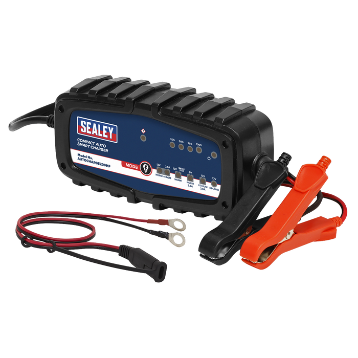 6/12V Compact Auto Smart Charger & Maintainer 2A | AUTOCHARGE200HF