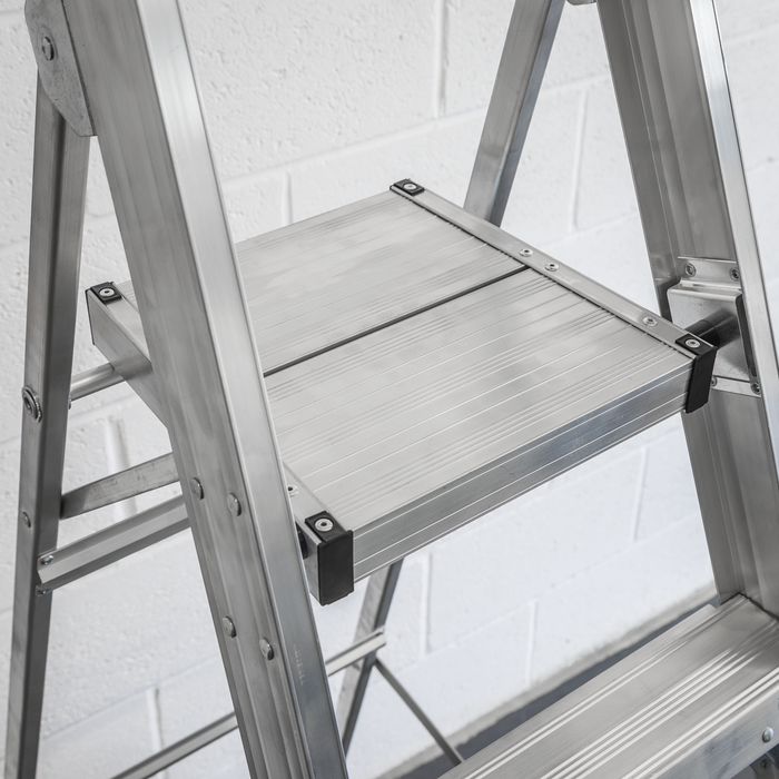 Industrial Step Ladder 12-Tread Aluminium - BS EN 131 | AXL12