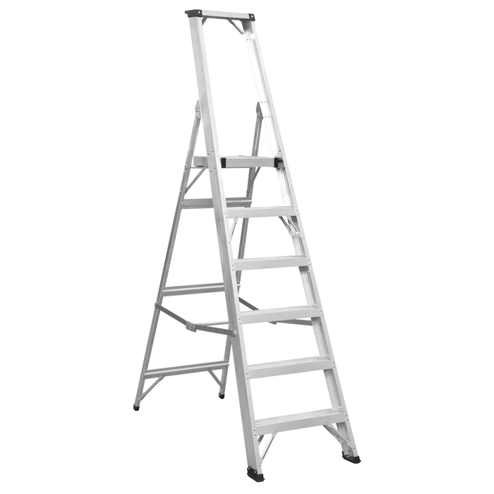 Industrial Step Ladder 6-Tread Aluminium - EN 131 | AXL6