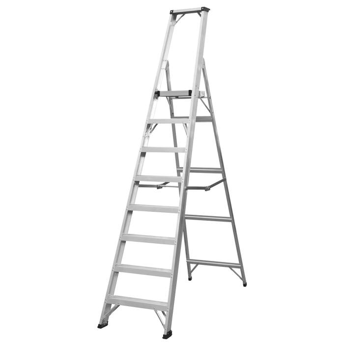 Industrial Step Ladder 8-Tread Aluminium - EN 131 | AXL8