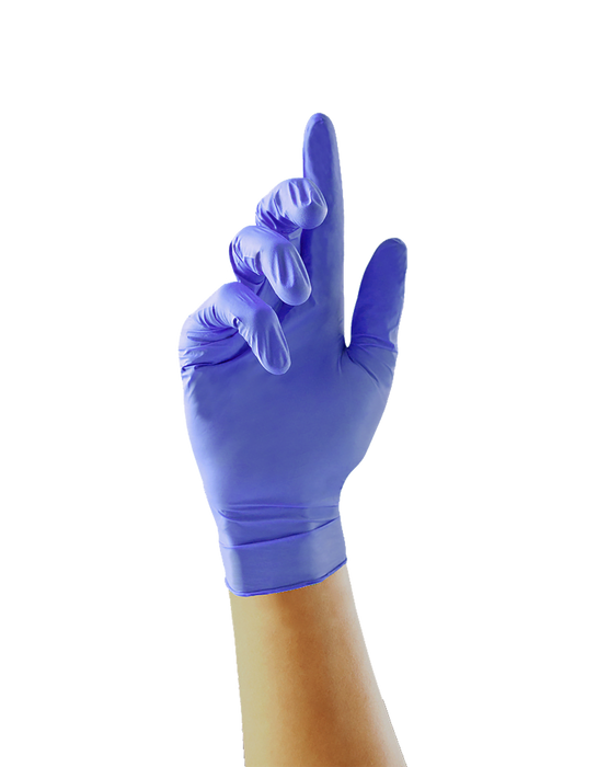 UniGloves Blue Nitrile Examination Gloves Accelerator Free | GM005