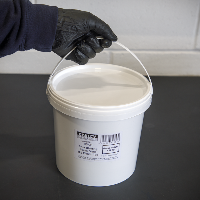 Shot Blasting Glass Beads Tub 5kg | B5KG