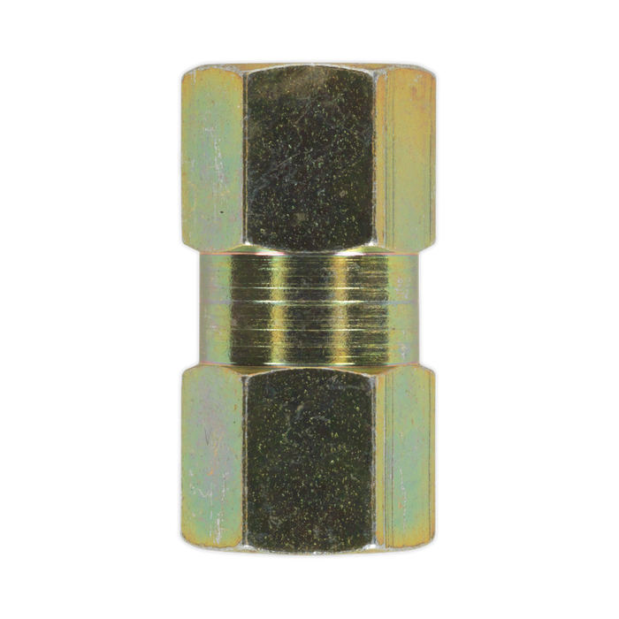Female to Female Brake Tube Connector M10 x 1mm - Pack of 10 | BC10100F