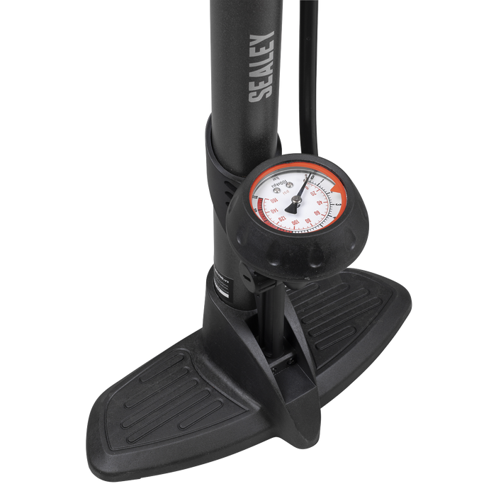 Track Pump with Dial Type Pressure Gauge | BC110