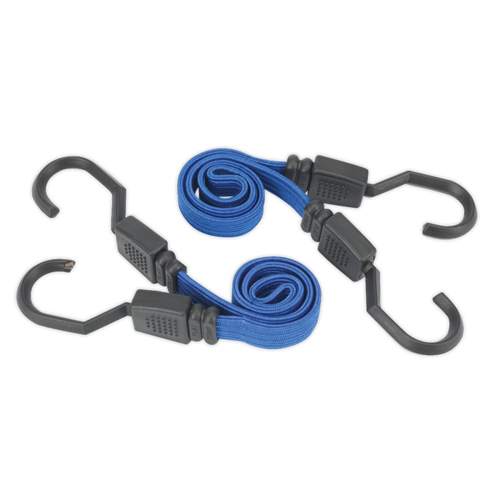 Flat Bungee Cord Set 460mm 2pc | BCS15