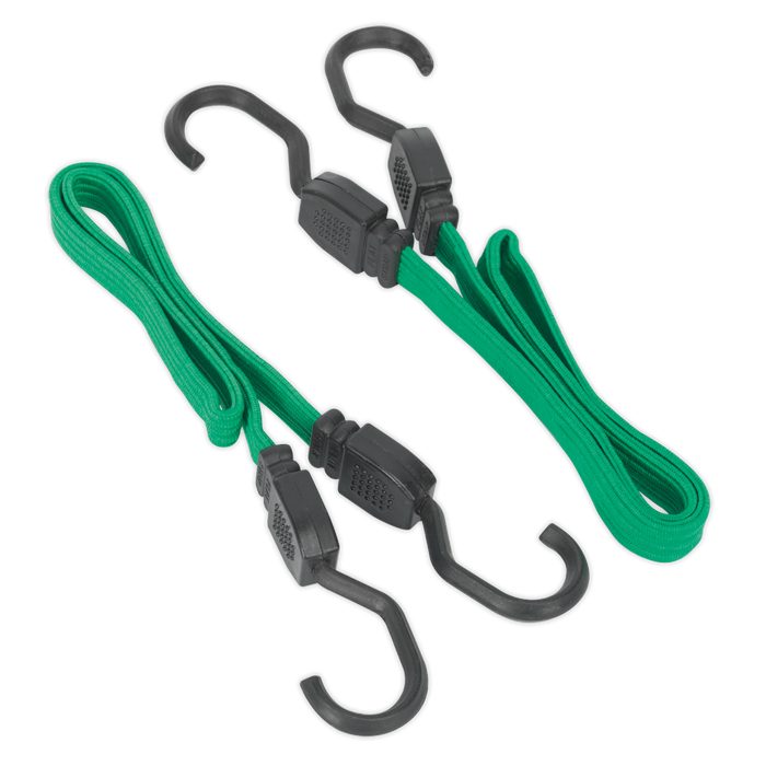 Flat Bungee Cord Set 610mm 2pc | BCS16