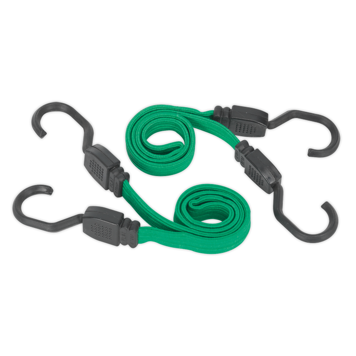 Flat Bungee Cord Set 610mm 2pc | BCS16