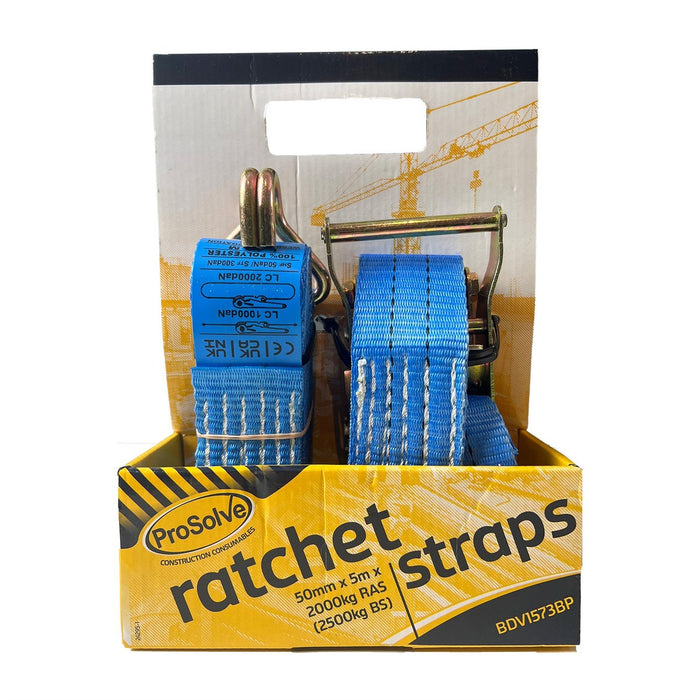 Prosolve Ratchet Strap 50mm x 5m x 2000kg RAS | BDV1573BP