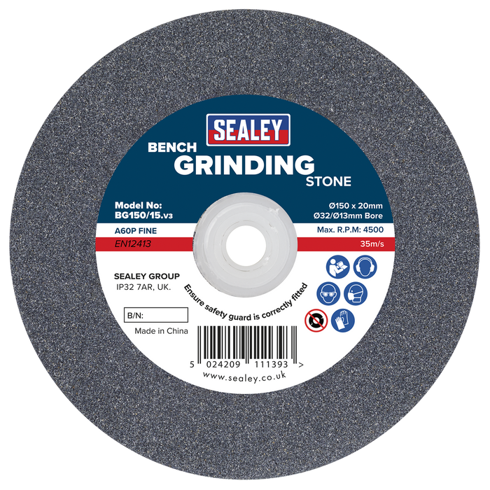 150 x 20mm Grinding Stone 32(13)mm Bore - A60P Fine | BG150/15