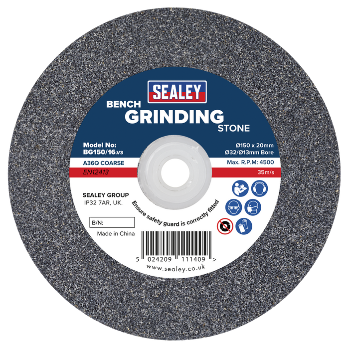 150 x 20mm Grinding Stone 32(13)mm Bore - A36Q Coarse | BG150/16