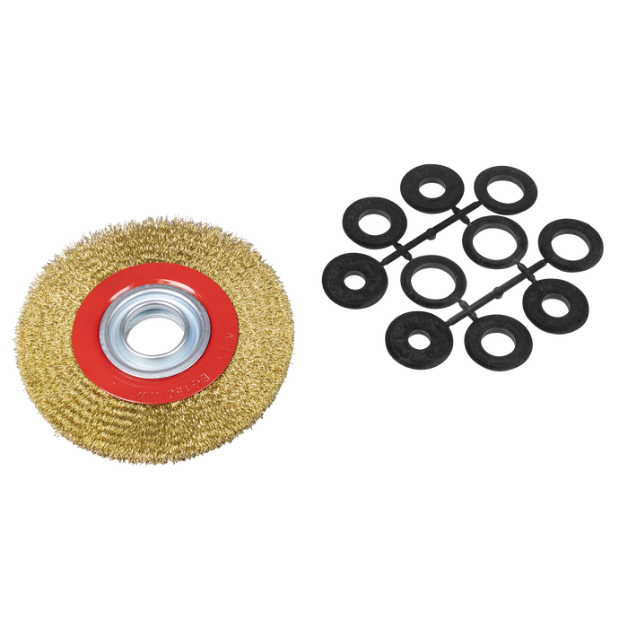 150 x 13mm Crimped Narrow Wire Wheel 32mm Bore | BG150/WW1
