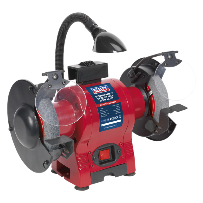 150mm Bench Grinder with Worklight 250W/230V | BG150WL