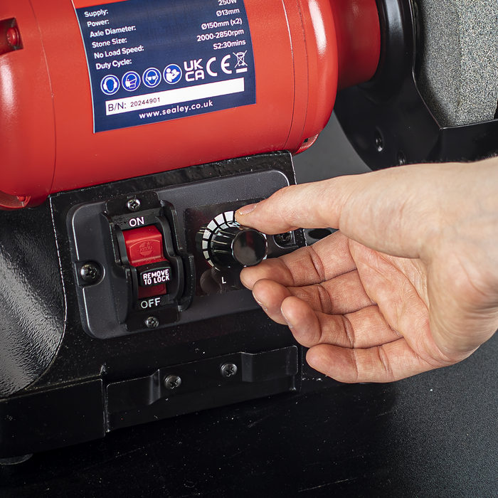 150mm Bench Grinder with Variable Speed 250W/230V | BG150WVS
