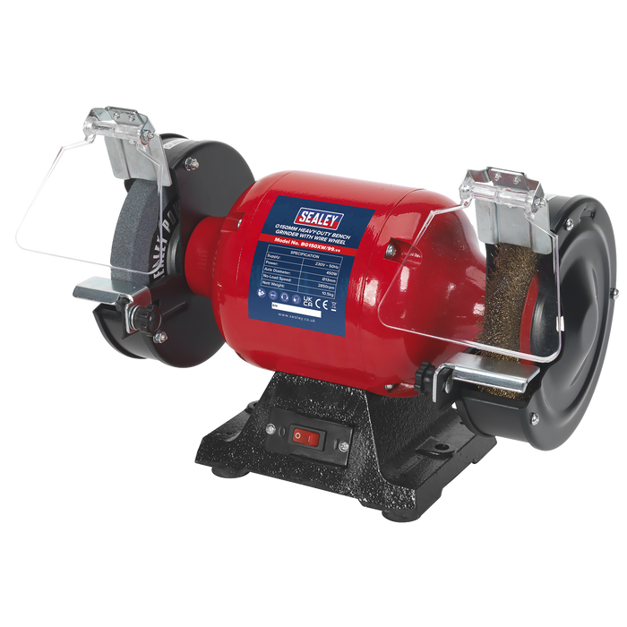 150mm Heavy-Duty Bench Grinder with Wire Wheel 450W/230V | BG150XW/99