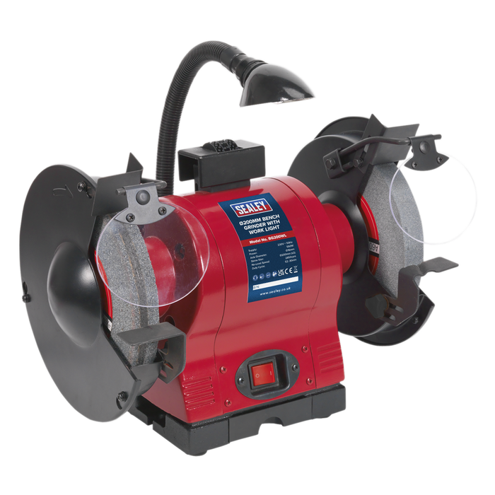 200mm Bench Grinder with Worklight 550W/230V | BG200WL