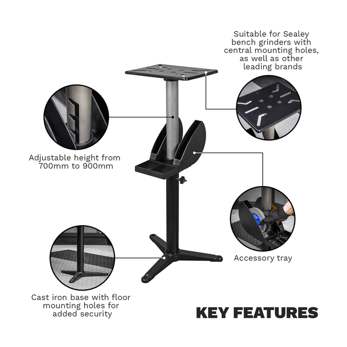 Adjustable Bench Grinder Stand | BGST1