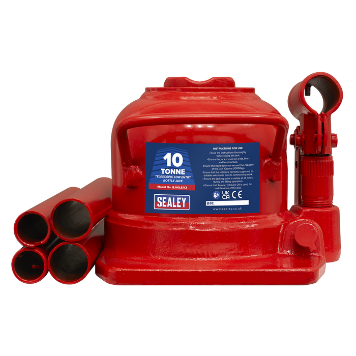 Low Profile Telescopic Bottle Jack 10 Tonne | BJ10LE