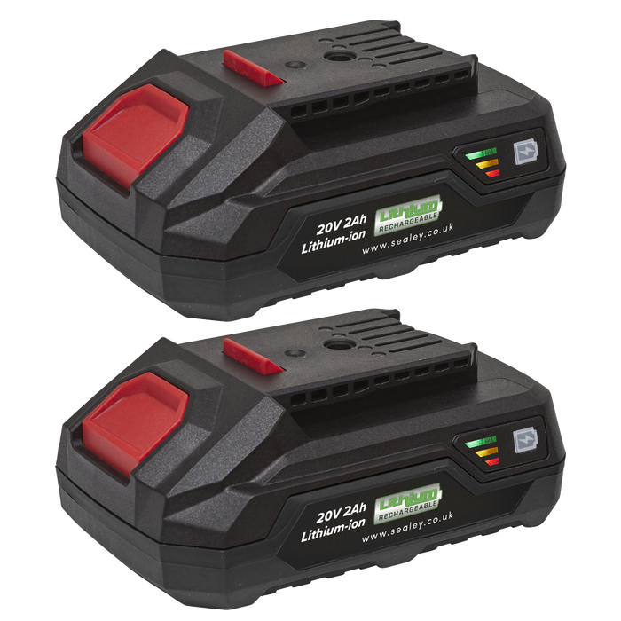 SV20 Series Power Tool Battery 20V 2Ah - Pack of 2 | BK02
