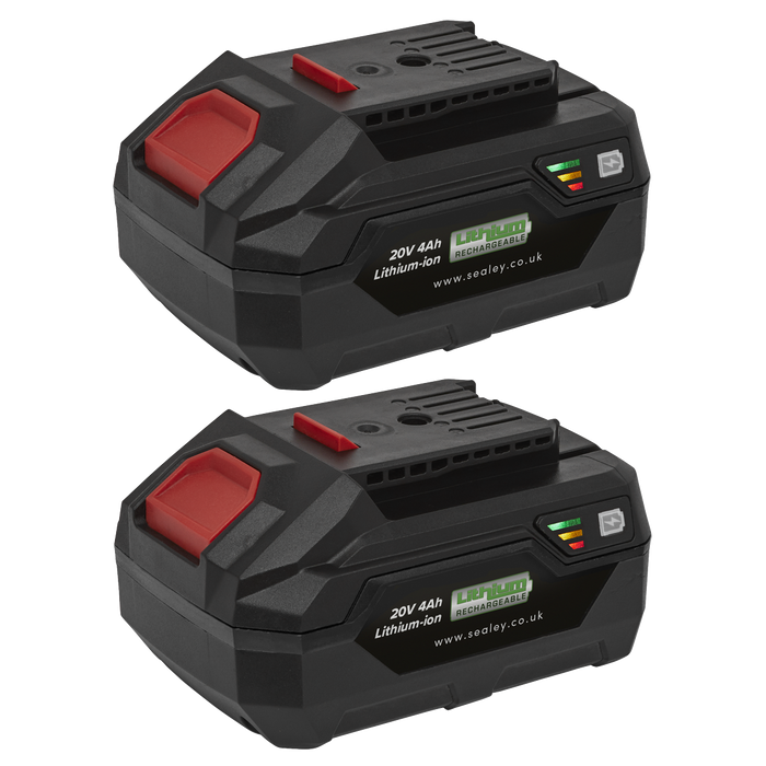 SV20 Series Power Tool Battery 20V 4Ah - Pack of 2 | BK04
