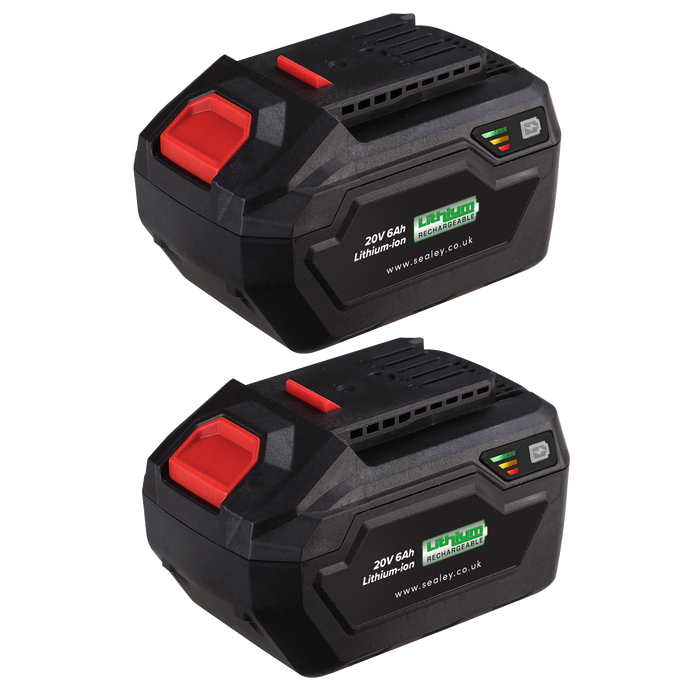 SV20 Series Power Tool Battery 20V 6Ah - Pack of 2 | BK06