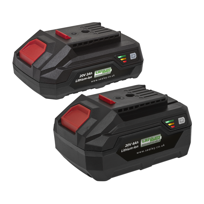 SV20 Series Power Tool Battery 20V 2Ah & 4Ah - Pack of 2 | BK24