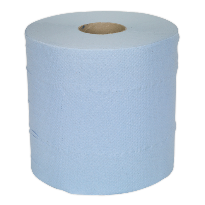2-Ply Embossed Blue Paper Roll 150m - Pack of 6 | BLU150