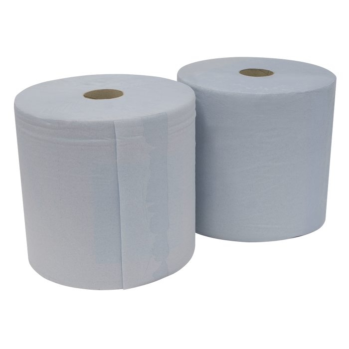 2-Ply Blue Wiper Roll 400m x 260mm - Pack of 2 | BLU400