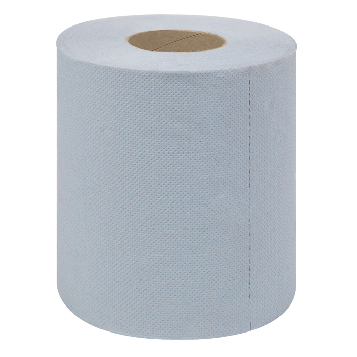 2-Ply Embossed Blue Paper Roll 60m - Pack of 6 | BLU60
