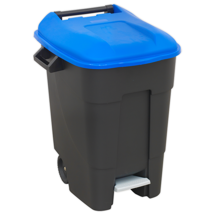 Refuse/Wheelie Bin with Foot Pedal 100L - Blue | BM100PB
