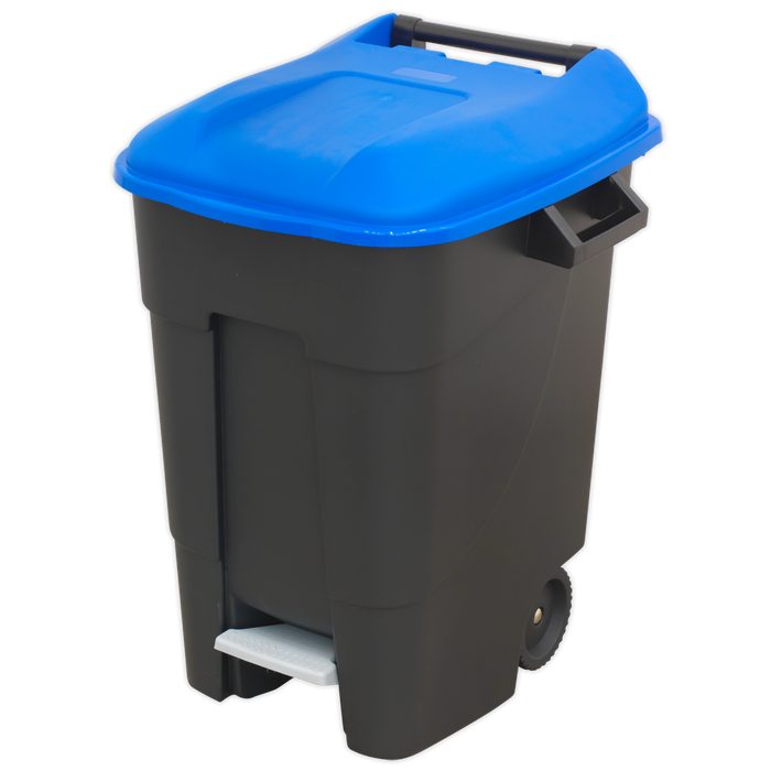 Refuse/Wheelie Bin with Foot Pedal 100L - Blue | BM100PB