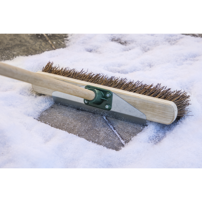 Heavy-Duty Stiff/Hard Bristle Broom with Scraper 16"(405mm) | BM16SC