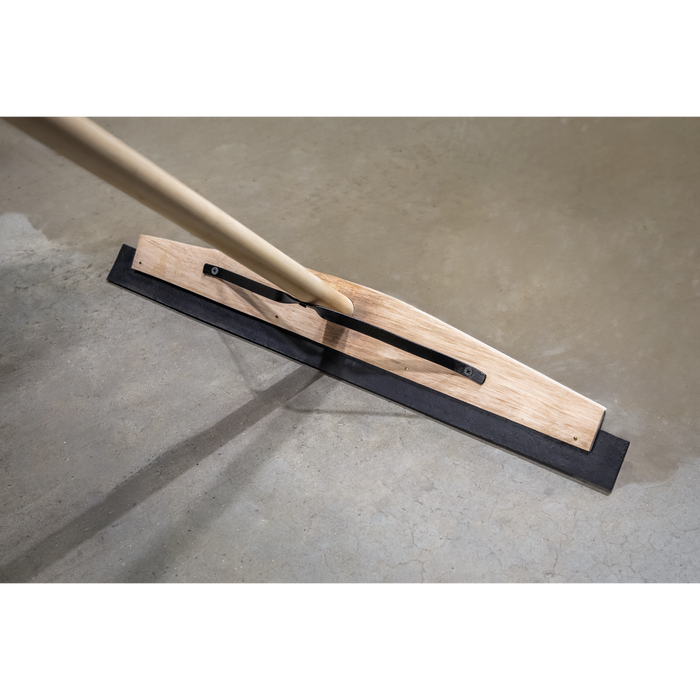 Rubber Floor Squeegee with Wooden Handle 24"(600mm) | BM24RS